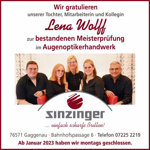 Augenoptik Sinzinger